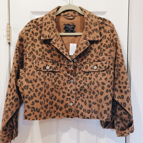 cheetah jean jacket